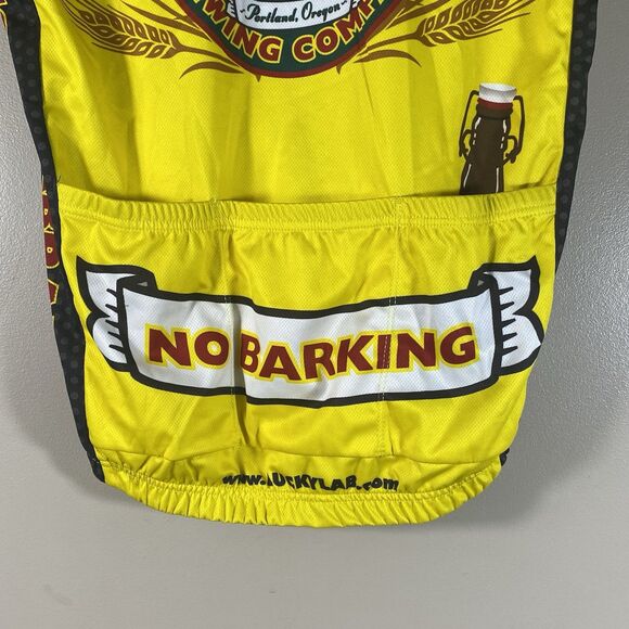 Lucky Labrador Brewing Mens Medium Short Sleeve Bike Jersey Zip Front Oregon - Picture 8 of 15